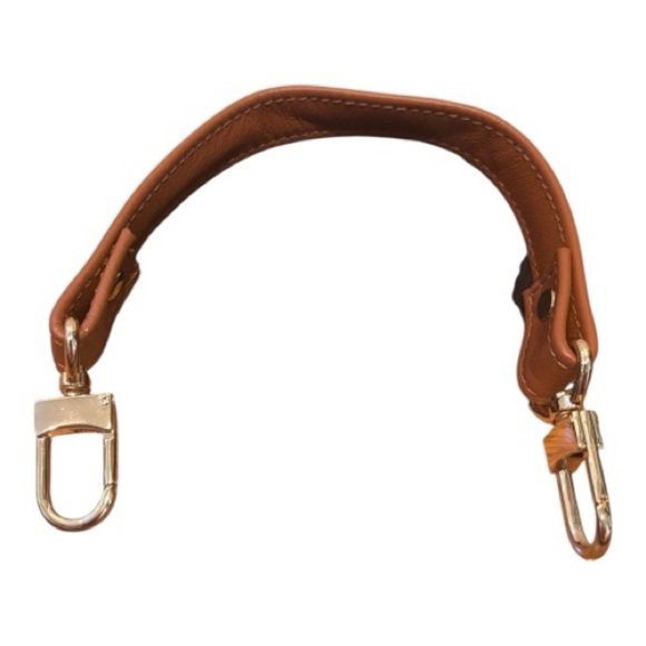 Mautto Brown Leather Replacement Strap with Gold Hardware – 11.5” - Picture 2 of 4